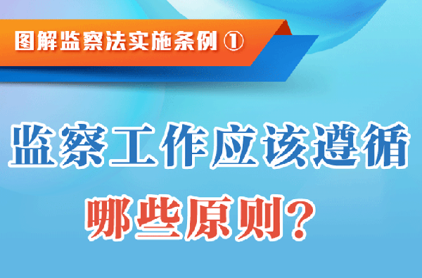 图解监察法实施条例｜监察工作应该遵循哪些原则？