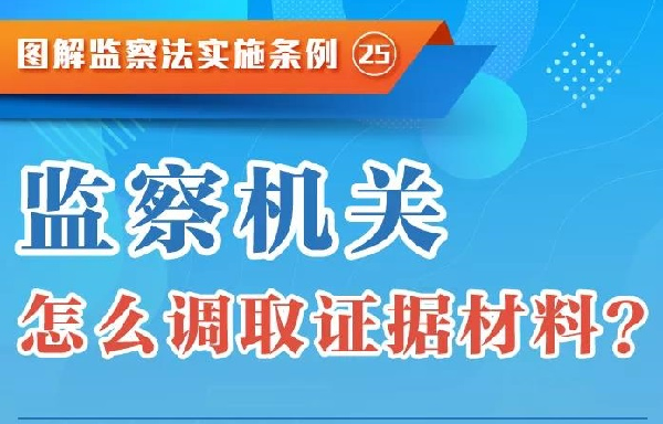 图解监察法实施条例丨监察机关怎么调取证据材料？